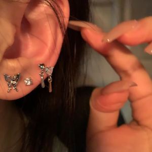 Fashionable Liquid Butterfly Ear Cuff 6-Piece Set Womens Earrings Trendy Design Sensation Ear Jewelry Alloy/Plated Silver/Gold