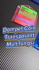 DOMPET PENYIMPANAN KOIN ATM CARD HOLDER / DOMPET WANITA TRANSPARAN MINI / POUCH MINI