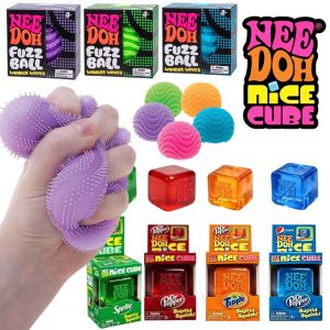 Schylling NeeDoh Fuzz Ball Blind Box Desktop Ornament Stress Relief Toys Suitable For People Pressure Soft Stress Ball