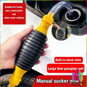 Homehub 2m Car Fuel Tank Sucker Oil Car Oil Absorber Manual Pump Syphon Fuel Saver Liquid Pumping Pipe