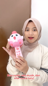 Mainan Anak SING AND GET HIGH MUSIC MICROPHONE Mainan Mic Suara Bluetooth Lampu Music Karaoke Anak