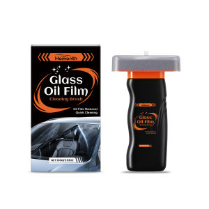 Handheld Glass Emulsion Oil Film Remover Wipe Water Stains Remove Dirt Bird Droppings Side Window Rearview Mirror Cleaner Brush