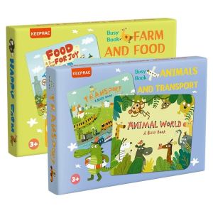 S.mart Montessori Cognition Busy Book: A 2in1 Educational Toy & Learning Activity Set