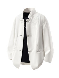 Kawadu | Embroidered Mandarin Collar High-end Jacket