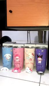 Tumbler Sanrio Series HelloKitty Gelas Cup Stainless Cangkir MELODY KUROMI CINNAMOROLL Free Sedotan Stainless Anti Bocor
