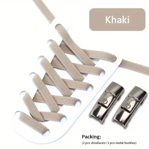 Flat Elastic No-Tie Shoelaces for Sneakers Comfortable Flat Shoes Strings Stretch Tieless Kids and Adults