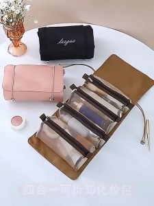 Túi Đựng Đồ Trang Điểm 4 Trong 1 Nhỏ Gọn Có Thể Tháo Dời Túi Du Lịch Gấp Gọn Nhiều Ngăn Đa Năng Thời Trang Nhiều Màu. - BUM STORE