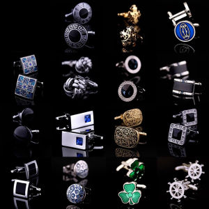 Áo Sơ Mi Nam Tay Áo Nút Hợp Kim Sơn Nút Tay Áo Trang Trí Phụ Kiện Thời Trang Phong Cách Pháp Sáng Tạo Chất Lượng Cao Cấp