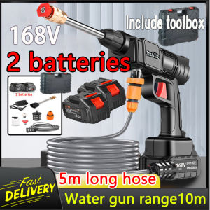 Portable Cordless Pressure Washer Car Wash Machine Lithium Battery Power Spray Water Gun Wireless