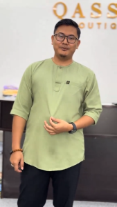 KURTA ADAM SLIM FIT/KURTA DEWASA KURTA LENGAN 3 SUKU | KURTA RAYA