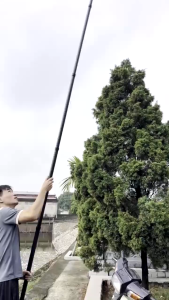 ด้ามสวิง 4m สวิงยืดหดได้ สวิงตักปลาCarbon Dip Net Rod ใช้สําหรับ Dip Fish Ultra-Light หดตัวความยาวเพียง 65 ถึง 75 ซม.