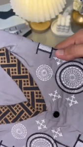 KEMEJA KOKO MODEREN HITS Polos Hitam Cokelat Putih Navy Katun Muslim Pria Baju Motif Roda