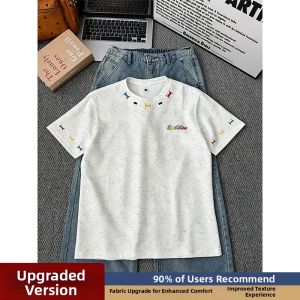 LIUBU | Dyed and Embroidered Cotton T-shirt