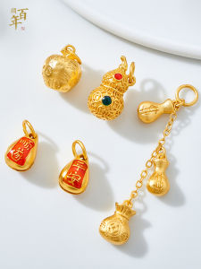 ลูกปัดสัตว์น่ารักแบบดั้งเดิมที่ทำจากทองคำและเงิน พร้อมสายรัดข้อมือ DIY ลูกปัดแบบห้อยพร้อมเสียง อุปกรณ์งานฝีมือ เครื่องประดับแฟชั่น