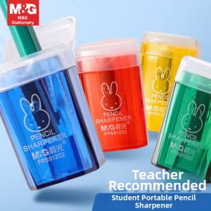 M&G | Portable Student Use Pencil Sharpener with Waste Bin Cute and Durable