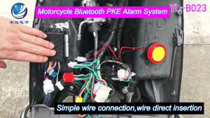 Motorcycle Bluetooth PKE Alarm System Wireless Remote Control Anti-Theft Alarm Motorcycle Security System