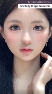 KAKALENS My Dolly Smoothie Grape 14.5mm Pinkin Natural Lens / Softlen My Dolly Smoothie by Pinkin Softlens