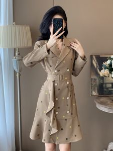 SUYE | Elegant High-end Style Slimming Waist Dress for Petite Wear