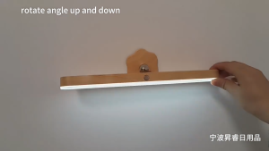 SG Wooden Magnetic LED Night Light USB TYPE-C Rechargeable Portable Touch Multi-function Adjustable Mirror Light