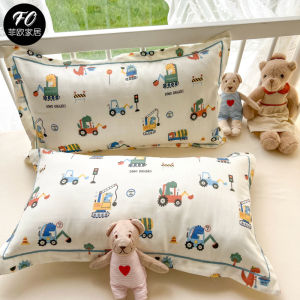 Pure Cotton Childrens Pillowcase Double Layer Lace Latex Pillowcase Student Pure Cotton 40x60 Bedding Accessories