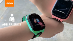 imoo Watch Phone Z1 Blue HD Video Call Ultra Long Standby 7 Day Realtime GPS Anak Smart Watch Water Resistance IPX8 Watch Phone Anak Sim Card 4G Jam GPS