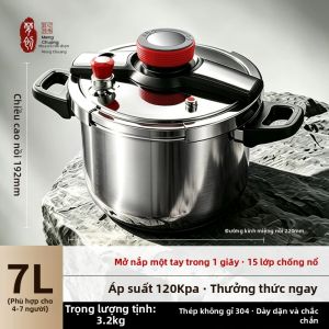 MENGCHUANG | Nồi Áp Suất Inox Chống Nổ Xoay Dùng Cho Bếp Gas & Từ Loại Nhỏ