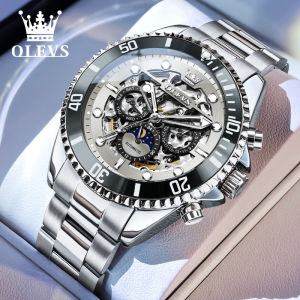 OLEVS | Đồng Hồ Nam Đục Lỗ Tự Động Thời Trang Phát Sáng