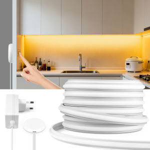 Touch Dimmer and Hand Sweep Induction Switch COB LED Neon Light Strip 24V LED Tape Light Touch Signals Penetrate the Wood Board