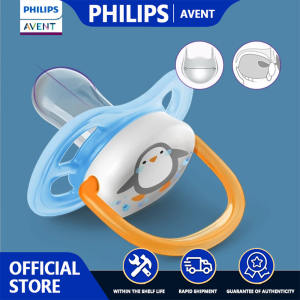 Avent | 2PCS PHILIPS AVENT Baby Soothing Pacifier 0-18 Months Anti-Colic Ventilated Silica Gel Nipple BPA-Free & Odorless for Newborns