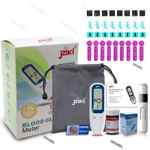 เลือดกลูโคส Meter 50pcs แถบ Glucometer ชุดรหัสฟรีการทดสอบโรคเบาหวานด้วย Lancets น้ําตาลในเลือดทางการแพทย์ Mg/mmol