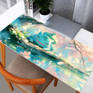 Tấm Lót Chuột Chơi Game Cỡ Lớn XXL 900x400 Với Thiết Kế Bulbasaur Pokemon Pikachu Chất Liệu Cao Su Chống Trơn Dùng Được Cho Bàn Phím Và Bàn Làm Việc Dành Cho Game Thủ