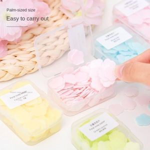 【On Sale】5Box Disposable Soap Paper Travel Soap Paper Washing Hand Bath Clean Scented Slice Sheets