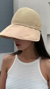 topi visor wanita/topi lebar wanita pelindung matahari/topi wanita hijab fashion kekiniantopi pantai