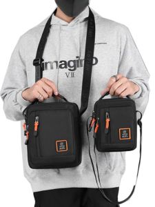 Mens Shoulder Bag Outdoor Casual Mini Crossbody Bag Womens Mens Small Bags Vertical Multi-Layer Small Trendy Backpack