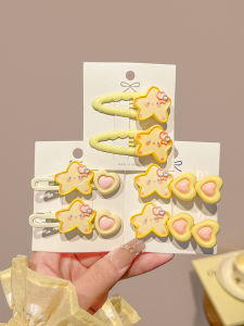 Kẹp Tóc Hình Trái Tim Hình Ngôi Sao Dễ Thương Kẹp Tóc Bên Hông Cho Bé Gái Phụ Kiện Tóc Mùa Xuân Kẹp Tóc BB Kẹp Tai Thỏ