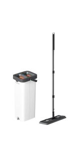 Joybos | Bộ Cây Lau Nhà Thông Minh Tự Vắt Bản Rộng 33cm/40cm - Thùng Lau Sàn Hai Ngăn Khô Ướt Tách Biệt