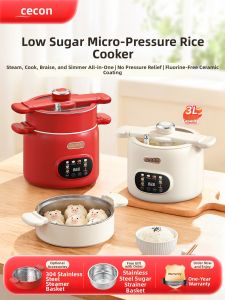CECON | Low Sugar Pressure Multifunctional Rice Cooker 3L