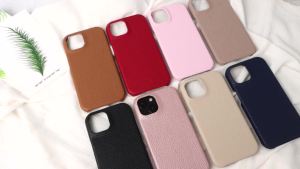 Ốp Điện Thoại Giả Da Thời Trang Cho iPhone 17E/16E/15/14 Pro Max Plus Mini - Chống Sốc Chống Va Đập Chống Bụi Bảo Vệ Toàn Diện