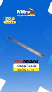 Fixman G0602 Ruler Stainless Steel 60Cm - Penggaris