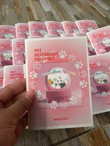 Pet Booklet / Pet Health Booklet ( Customized Front Cover )