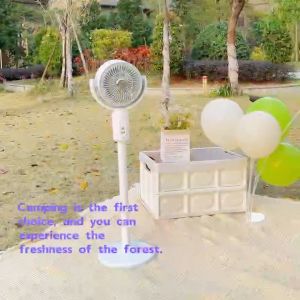 Remote control Stand Fans USB Rechargeable Table Fan Air circulation fan electric fan Strong Wind Floor Fan remote control electric Fan Desk Fan 5-speed Low Noise 180° Ortable Fan Rotation wind speed Mosquito repellent tablets can be placed