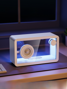 Transparent Bluetooth Speaker Desktop Computer Bass Cannon Home Audio Desktop Decoration Birthday Gift for Girlfriend Atmosphere