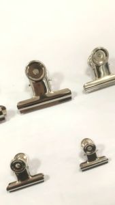 Bulldog Round Spring Steel Clip Metal Paper Clips 31mm/38mm/50mm/63mm/75mm Binder Round Clip Klik kertas document