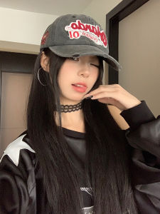 Mũ Bóng Chày Denim Phong Cách Mỹ Cổ Điển Dành Cho Nữ Mũ Thể Thao Cotton Có Viền Cong Mùa Hè 2024 Mũ Thể Thao Thường Ngày Dành Cho Thanh Thiếu Niên