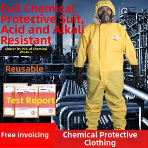 Chemical Resistant Full Body Protective Suit