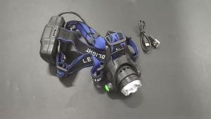 LED four light source telescopic focus Headlamp Waterproof Head Light Rechargeable Fishing Searching Camping Head Flashlight