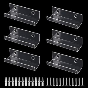 Giá Đỡ Đĩa Than Trong Suốt 6/12 Chiếc Kệ Trưng Bày Acrylic 4 Inch Kiểu Dáng Hiện Đại Móc Treo Đĩa Than Cho Trang Trí Nhà Cửa Văn Phòng