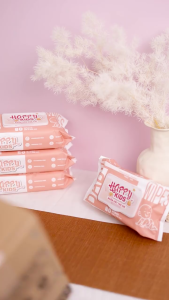 [ECOBAMBOO OFFICIAL]_Thùng 08 gói Khăn ướt 80 tờ cho bé Happy Kids không mùi không  không parabens