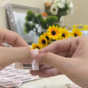 [10Pcs] Patch Wound Bandages Mini Round Small Band-Aid Wound Hemostasis Sticker Pita Plaster kalis air 创可贴 伤口贴