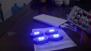 OM Universal Motorcycle RGB LED Strobe Lights With Controller